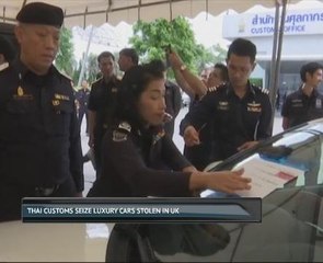Thai customs seize luxury cars stolen in UK
