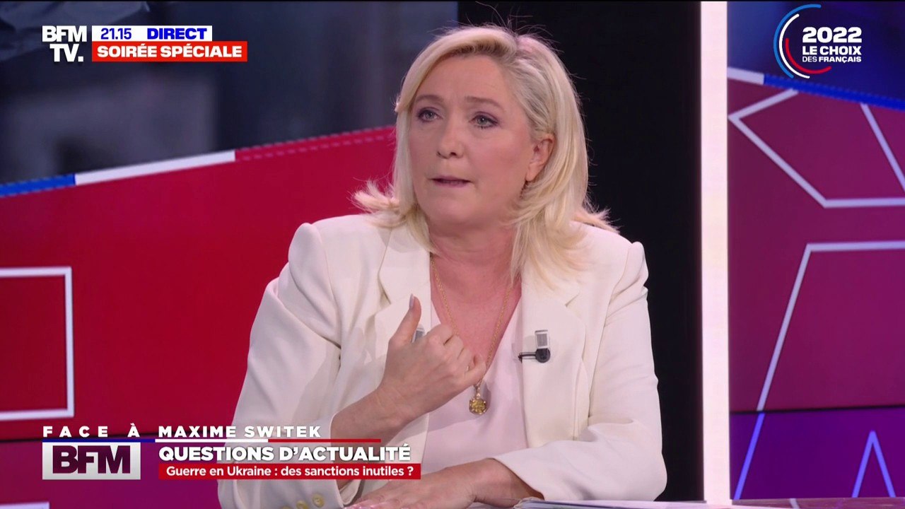 Marine Le Pen sur l'Ukraine: "Je suis opposée à tout élargissement de l'Union européenne"