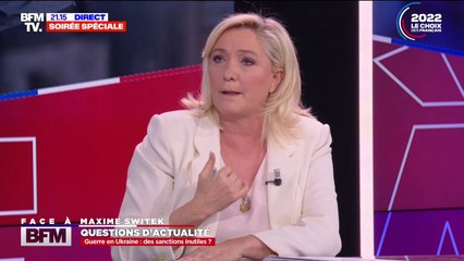 Marine Le Pen sur l'Ukraine: "Je suis opposée à tout élargissement de l'Union européenne"