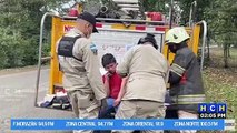¡Dos heridos, deja brutal colisión en Santa Cruz de Yojoa!