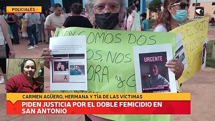 Piden justicia por el doble femicidio en San Antonio