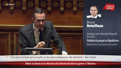 « Vive l’Ukraine libre ! » s’exclame Bruno Retailleau