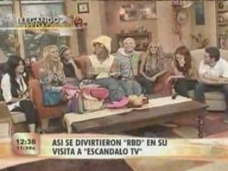 RBD detras de camara en su visita a ETV
