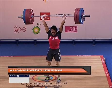 Aksi Mohd Hafifi Mansor di Sukan SEA samar