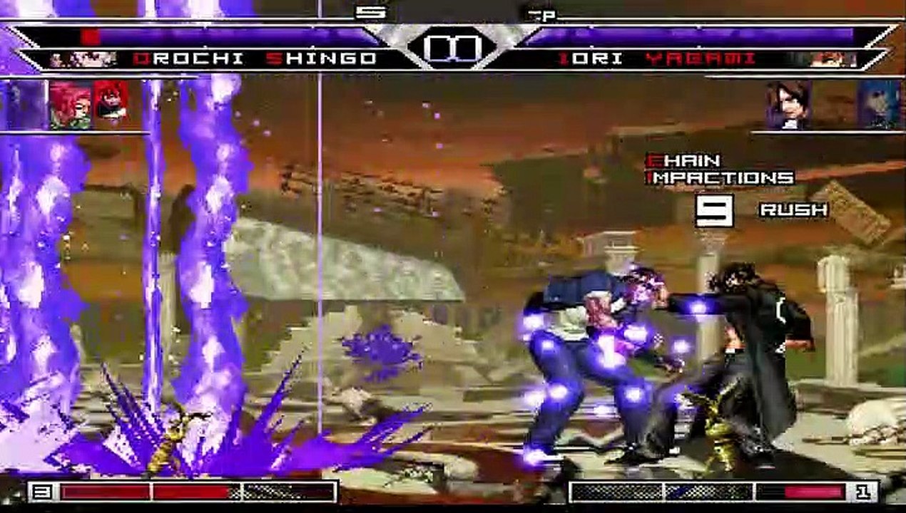 KOF MUGEN  Orochi Benimaru, Orochi Shingo, Orochi Leona HK and Akihah Yagami Orochi vs   Leona, Iori Yagami, Clone Ash and Alter Kyo