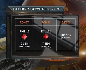 Petrol prices down, diesel unchanged