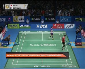 Kidambi Srikanth pemain India pertama juara terbuka Indonesia