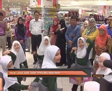 KKLW layan anak-anak Syria beli baju raya