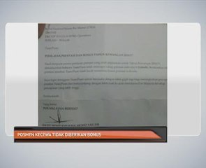 Posmen kecewa tidak diberikan bonus