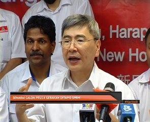 Senarai calon PRU14 Gerakan ditapis SPRM