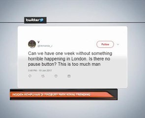 Insiden rempuhan di Finsbury Park kekal trending