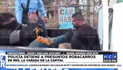 Capturan a dos supuestos robacarros en la res. La Cañada de la capital