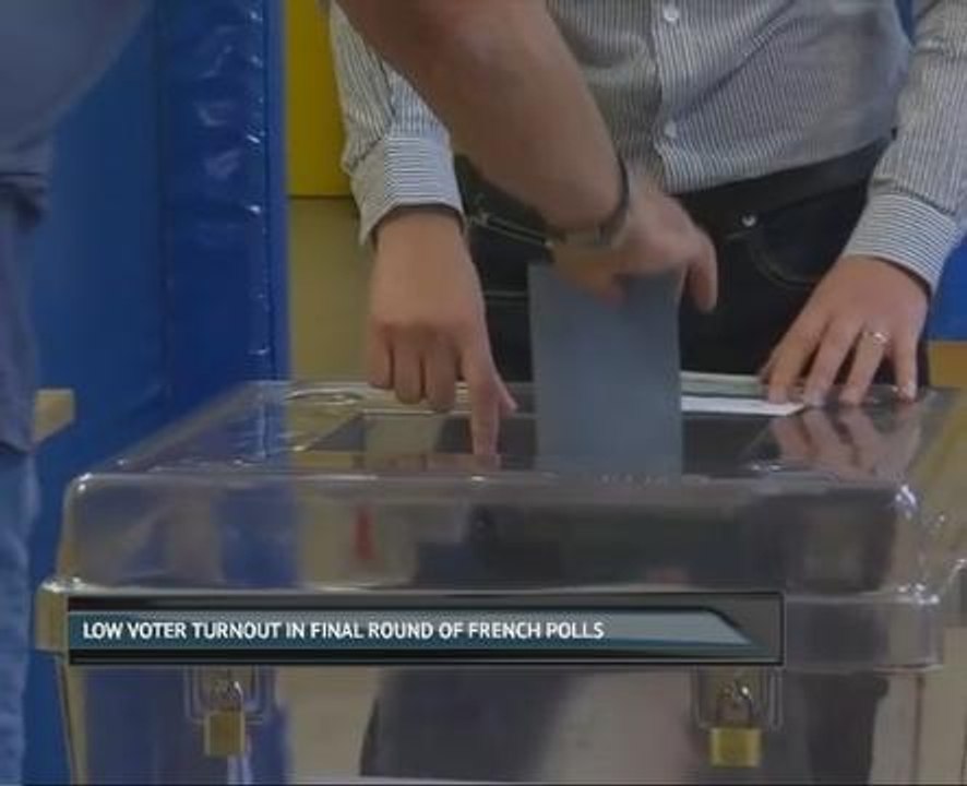 Low voter turnout in final round of French polls
