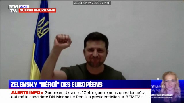 Volodymyr Zelensky ovationné par le Parlement européen