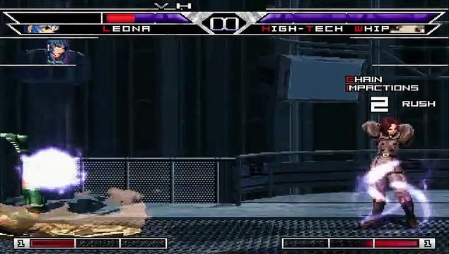 KOF MUGEN Leona, Leona SH D, Orochi Leona CT, Leona Ys vs Whip, Orochi Whip, High Tech Whip, Whip Dusk