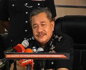 Kes Nhaveen: Lima remaja ditahan akan dituduh membunuh