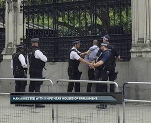 Man arrested with knife near houses of parliament