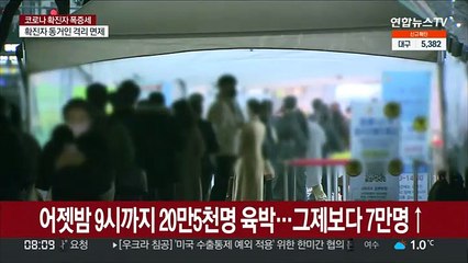어젯밤 9시까지 20만5천명 육박…그제보다 7만명↑
