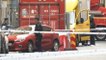 Truck rams cab in Stockholm, truck driver flees