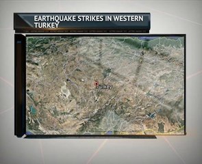 Earthquake strikes in western Turkey