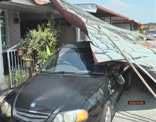 Lebih 100 rumah rosak dalam kejadian ribut
