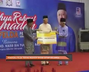 Peneroka Felda terima insentif RM500 setiap keluarga