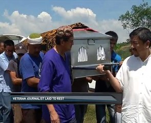 Veteran journalist laid to rest