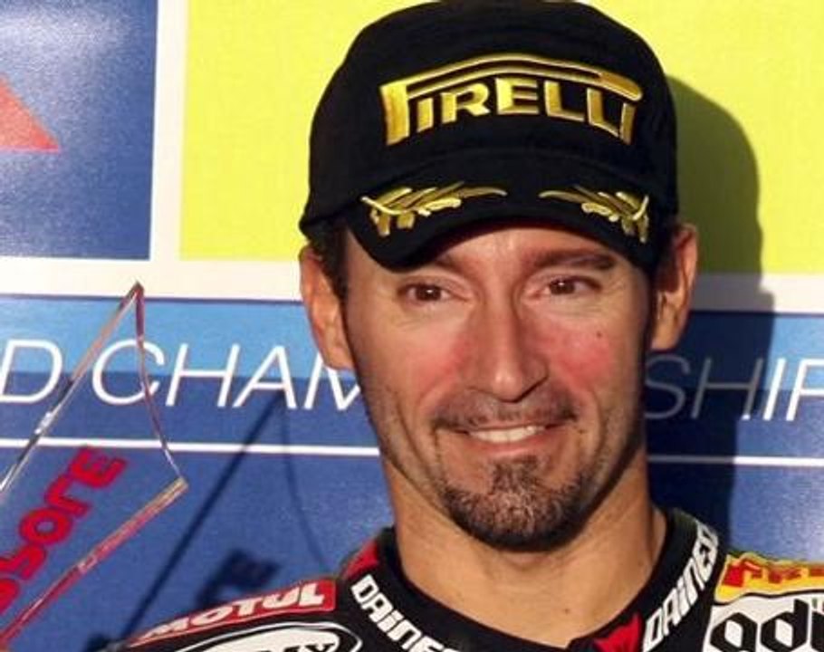 Former Superbike champion Max Biaggi injured du...
