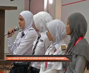 Juruterbang wanita AirAsia bawa Naelofar Hijab ke awan biru