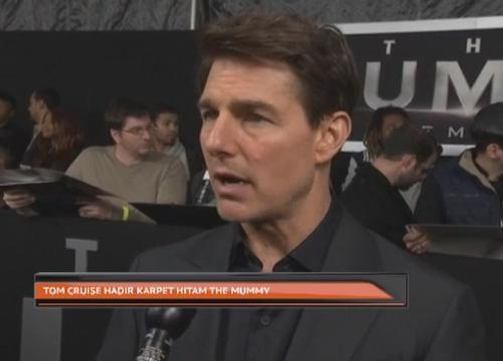 Tom Cruise hadir karpet hitam The Mummy