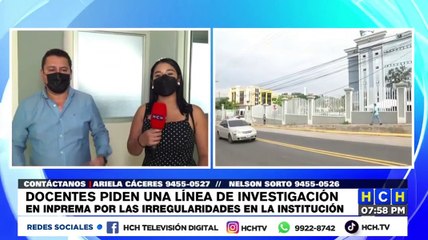 Docentes piden una línea de investigación en INPREMA por las irregularidades en la institución