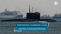 En medio de conflicto en Ucrania, submarinos nucleares rusos parten a “entrenar maniobras”