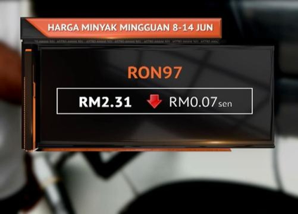 Harga minyak mingguan 8-14 Jun