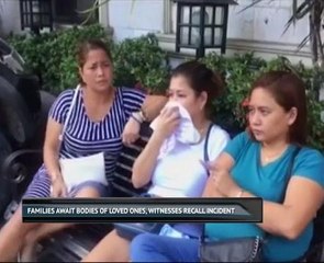 Families await bodies of loved ones, witnesses recall incident