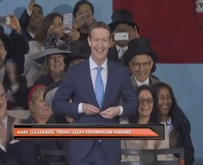 Mark Zuckerberg terima Ijazah Kehormatan Harvard
