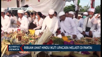 Download Video: Ribuan Umat Hindu Ikuti Upacara Melasti Jelang Nyepi