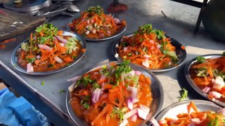 Village Market Simple Chaat Only Rs 20/- | Selling Chaat on Cycle | Street Food India