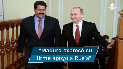 Nicolás Maduro ratifica "firme apoyo" a Rusia en conversación con Vladimir Putin