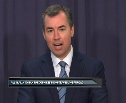 Australia to ban paedophiles from travelling abroad