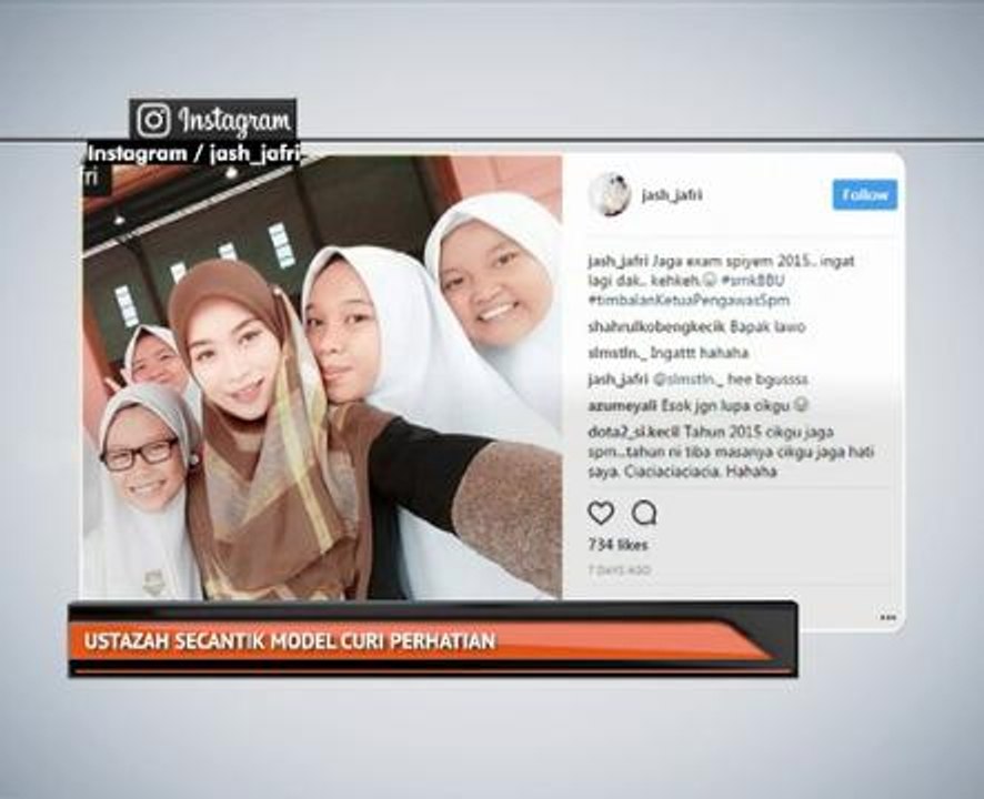 Ustazah secantik model curi perhatian