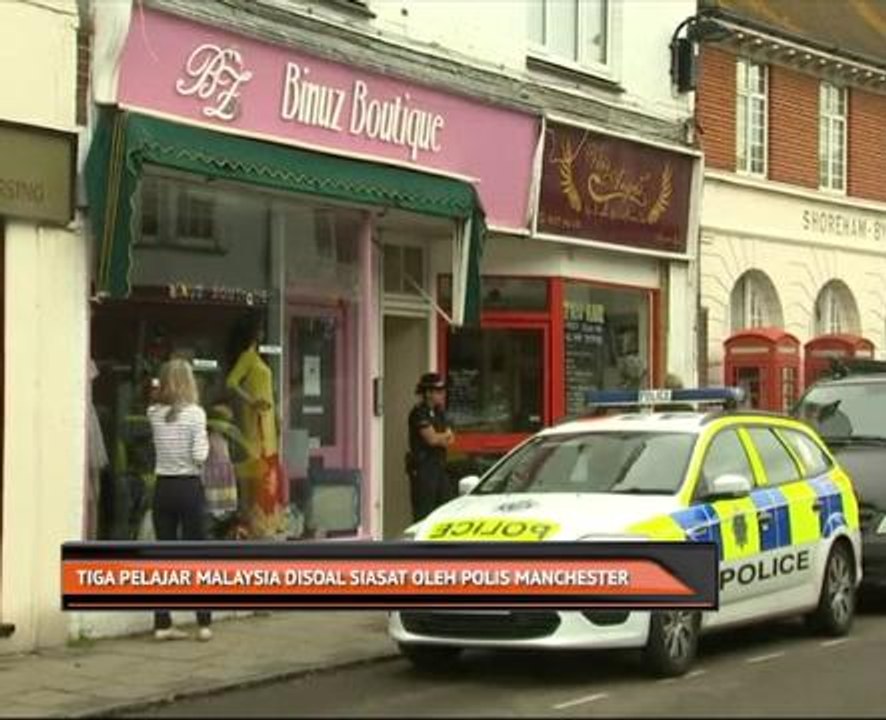Tiga pelajar Malaysia disoal siasat oleh polis Manchester