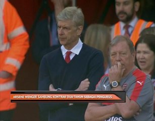 Arsene Wenger sambung kontrak dua tahun sebagai pengurus