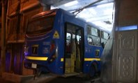Bus del SITP chocó contra una vivienda en el sur de Bogotá