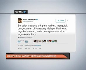 Pemimpin dunia nyatakan sokongan kepada Indonesia