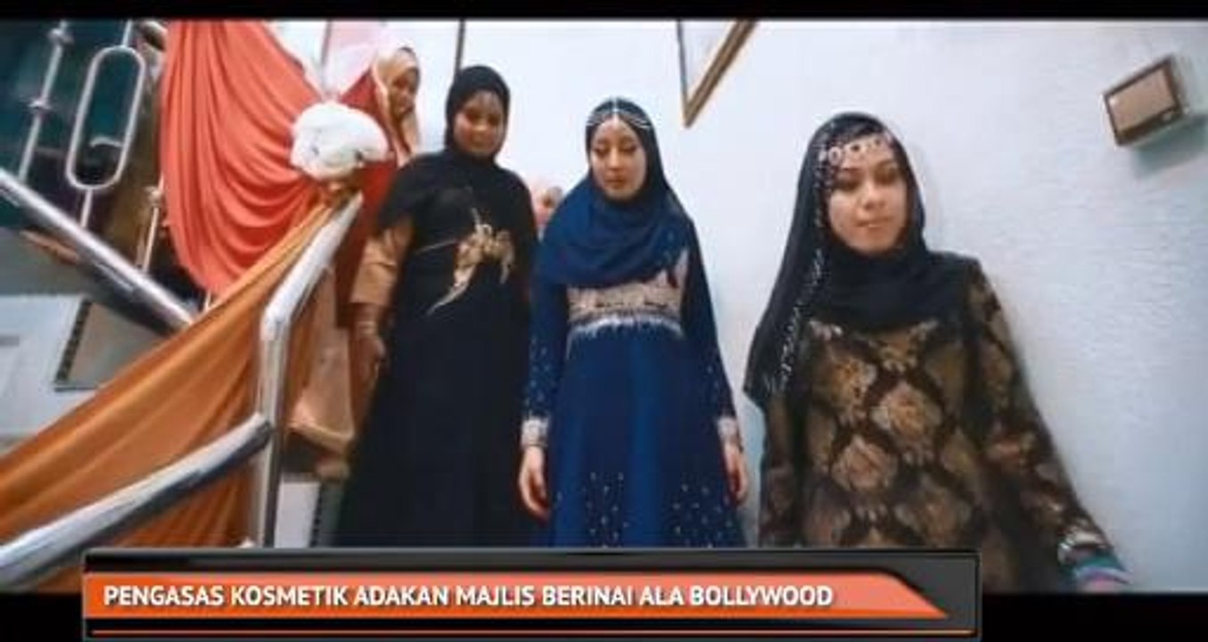 Pengasas kosmetik adakan majlis berinai ala Bollywood