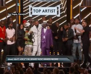 Drake beats Adele's Billboard Music Awards record