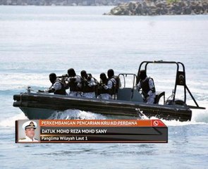 Perkembangan pencarian kru KD Perdana