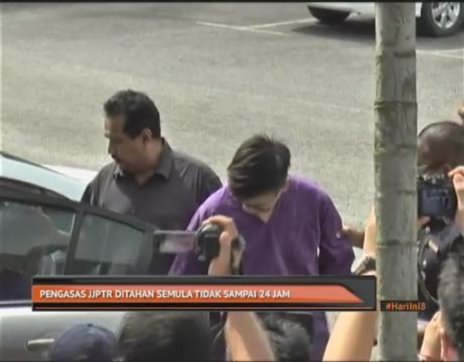 Pengasas JJPTR ditahan semula tidak sampai 24 jam