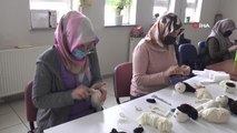 Erzurumlu kadınlar hem el becerilerini geliştiriyorlar hem de aile bütçelerine de katkı sağlıyorlar