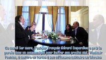 Gérard Depardieu - il sort du silence et recadre son ami Vladimir Poutine